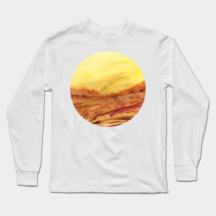 Backburning (circle) Long Sleeve T-Shirt